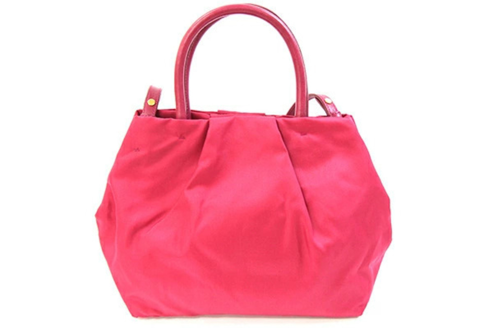 Prada Pink Bag Tote Crossbody handbag Leather Rion Shoulder Pink
